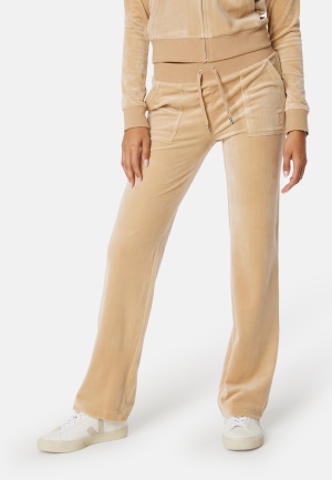 Läs mer om Juicy Couture Del Ray Classic Velour Pant Nomad XXS