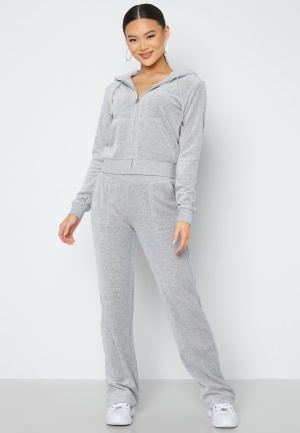 Läs mer om Juicy Couture Del Ray Classic Velour Pant SIlver Marl S