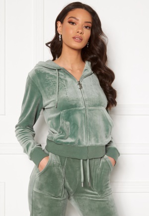 Juicy Couture Robertson Classic Velour Hoodie Chinois Green L