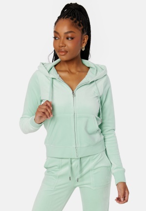 Juicy Couture Robertson Classic Velour Hoodie Grayed Jade XL