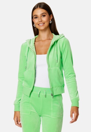 Juicy Couture Robertson Classic Velour Hoodie Summer Green L