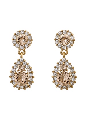 Bilde av Lily And Rose Sofia Earrings Light Silk/gold/pink One Size