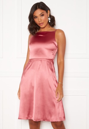 Moments New York Laylani Satin Dress Pink 40