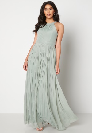 Moments New York Linnea Pleated Gown Jade-green 40
