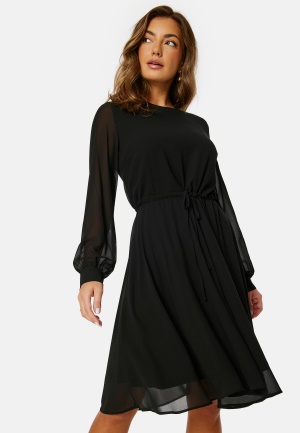 Läs mer om Object Collectors Item Mila L/S O-Neck Dress Black 40
