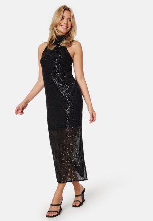 Läs mer om Object Collectors Item Yasmine S/L Long Dress Black XL