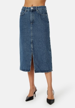 Image of ONLY Bianca Midi Skirt Denim Medium Blue Denim XL