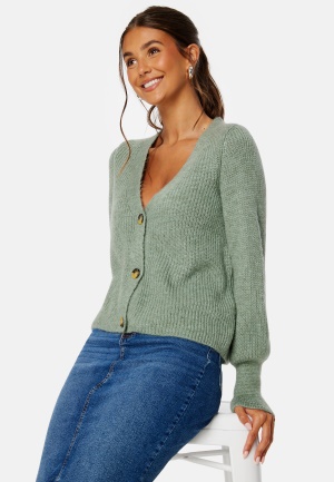 ONLY Clare L/S Cardigan Granite Green Detail S