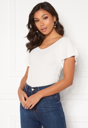 ONLY Leelo S/S Back Pullover Eggnog M