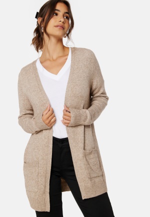 Läs mer om ONLY Lesly L/S Open Cardigan Beige Detail:W. Mela S