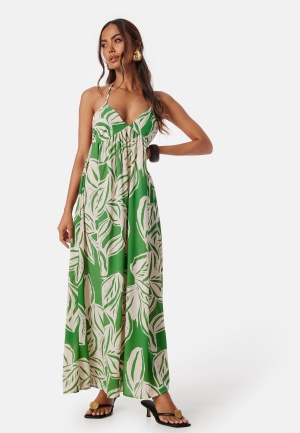 Bilde av Only Onlalma Life Poly Chole Long Dress Green/patterned L