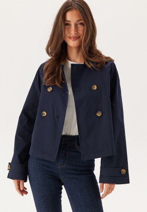 Läs mer om ONLY Onlapril Short Trenchcoat Night Sky XS