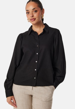 Läs mer om ONLY Onlcaro Linen Puff Shirt Black XL