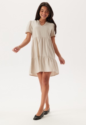 Image of ONLY Onltiri-Caro V-Nec Lin Dress Pumice Stone XL