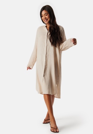 Läs mer om ONLY Onltokyo Linen Blend Dress Moonbeam XL