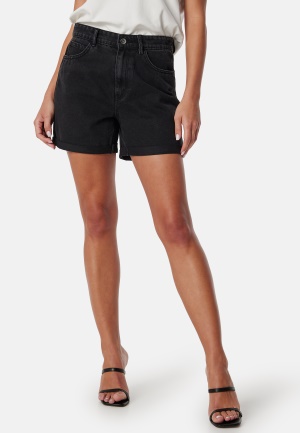 Läs mer om ONLY Onlvega HW Mom Dnm Shorts Black Denim XL