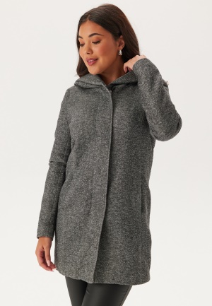 ONLY Sedona Light Coat Dark Grey Melange XS