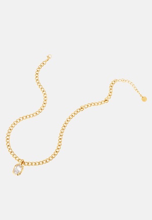 Läs mer om BY JOLIMA Paris Chunky Necklace GO Gold Onesize