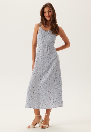 Image of Pieces Pcnya Slip Ankle Dress Cashmere Blue AOP:FLOWER L