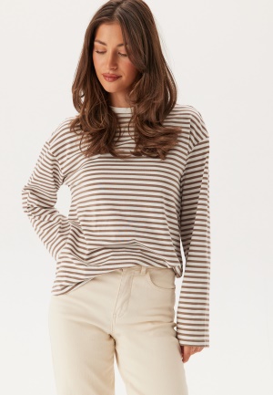 Image of Pieces Pcsadie LS Top Cloud Dancer st: Fos L