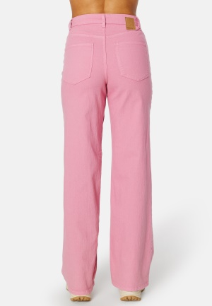 Läs mer om Pieces Peggy HW Wide Pant Begonia Pink XS