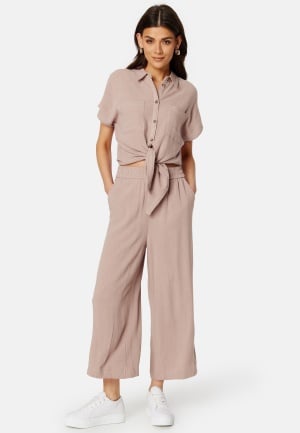 Pieces Vinsty HW Linen Culotte Woodrose M