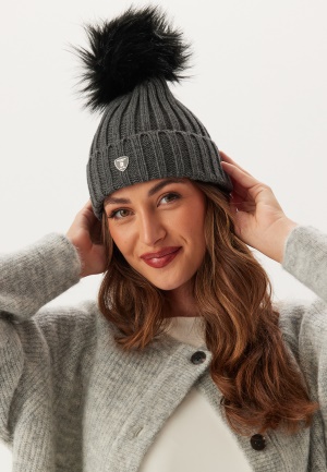 Läs mer om ROCKANDBLUE Pom Pom Hat Grey/Black Onesize