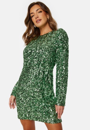 SELECTED FEMME Colyn LS Short Sequins Dress Loden Frost 40