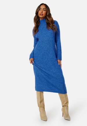 Bilde av Selected Femme Maline Ls Knit Dress Nebulas Blue Detail: Xs