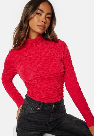 SELECTED FEMME Nancy Roll Neck Top Red S