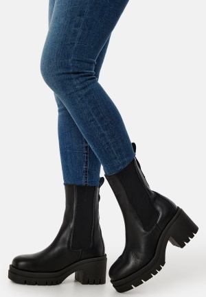 Bilde av Selected Femme Sage Leather High Heel Boot Black 37