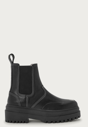 Läs mer om SELECTED FEMME Slfemily Leather Chelsea Boot Black 37