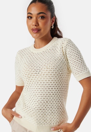 Läs mer om SELECTED FEMME Slfpenny SS Knit Top Birch L