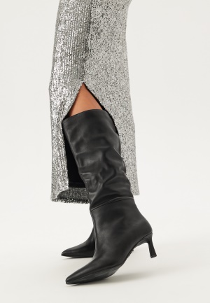 Läs mer om Steve Madden Lavan High Boots BLACK LEATHER 36