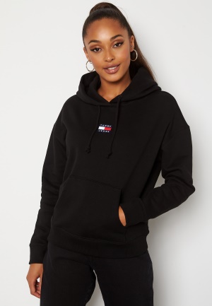 Image of TOMMY JEANS Center Badge Hoodie BDS Black M