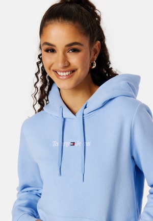 TOMMY JEANS Reg Serif Linear Hoodie C3R Pearly Blue S