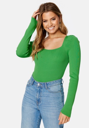 Trendyol Cajsa Puff Sleeve Top Green M