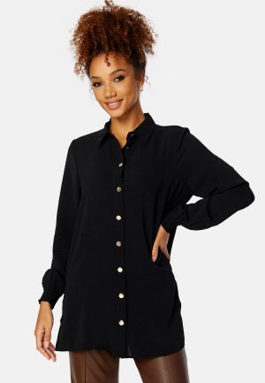 VERO MODA Laura L/S Loose Shirt Black L