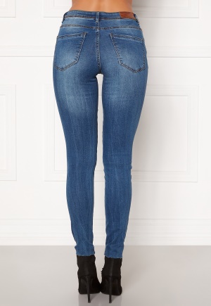 VERO MODA Tanya Piping Raw Jeans Medium Blue Denim XS/30