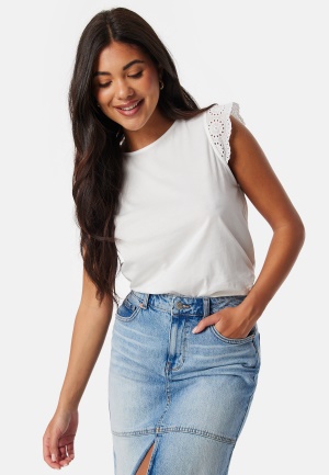 Läs mer om VERO MODA Vmemily SL gathering top Snow White XL