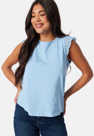 Läs mer om VERO MODA Vmemily SL gathering top Light Blue XS