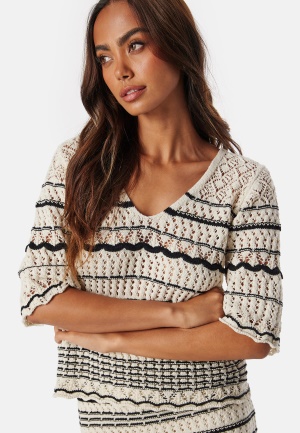 Läs mer om VERO MODA Vmminou 2-way 2/4 V-BACK PULLO Birch Detail:w. Black XS