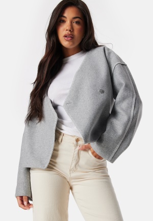 Läs mer om VERO MODA Vmnorma LS Jacket VMA Light Grey Melange XS