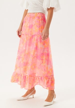 Image of VERO MODA Vmsmilla H/W ANKLE SKIRT ANKLE Crystal Pink Aop:anja XL