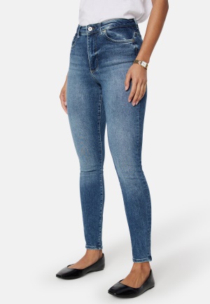 Läs mer om VERO MODA Vmsophia hr skinny jeans Medium Blue Denim XL/32