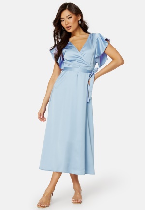 VILA Carolina S/S V-Neck Midi Dress Sweet Lavender 36 (5715357621529)
