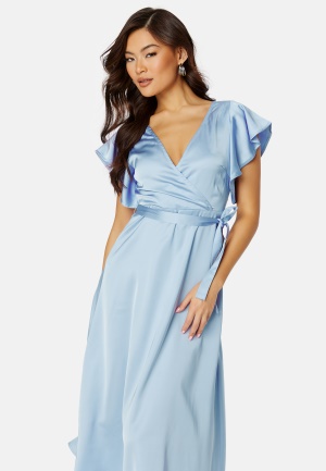 VILA Carolina S/S V-Neck Midi Dress Sweet Lavender 36