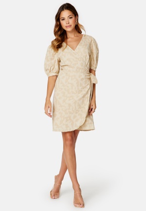 VILA Katrin Short Dress Sandshell Pattern:Co 34