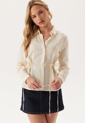Image of VILA Vidogma L/S TIE SHIRT TIE SHIR Birch 42