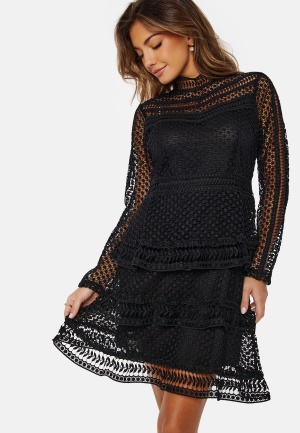 Bilde av Y.a.s Alberta Ls New Lace Dress Black S